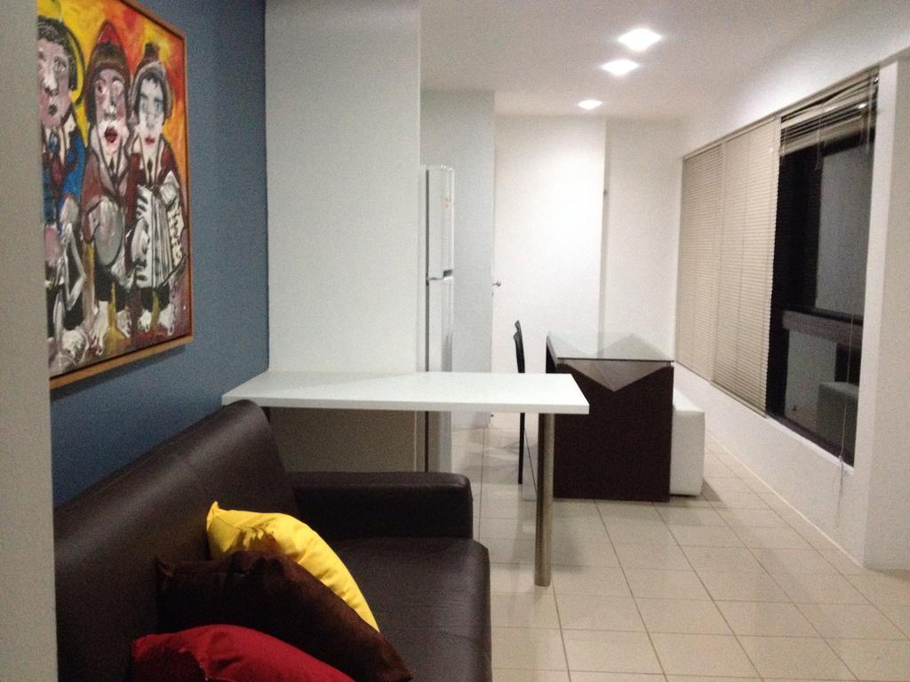 شقة ريسيفي  في Apartamento Beira Mar الغرفة الصورة